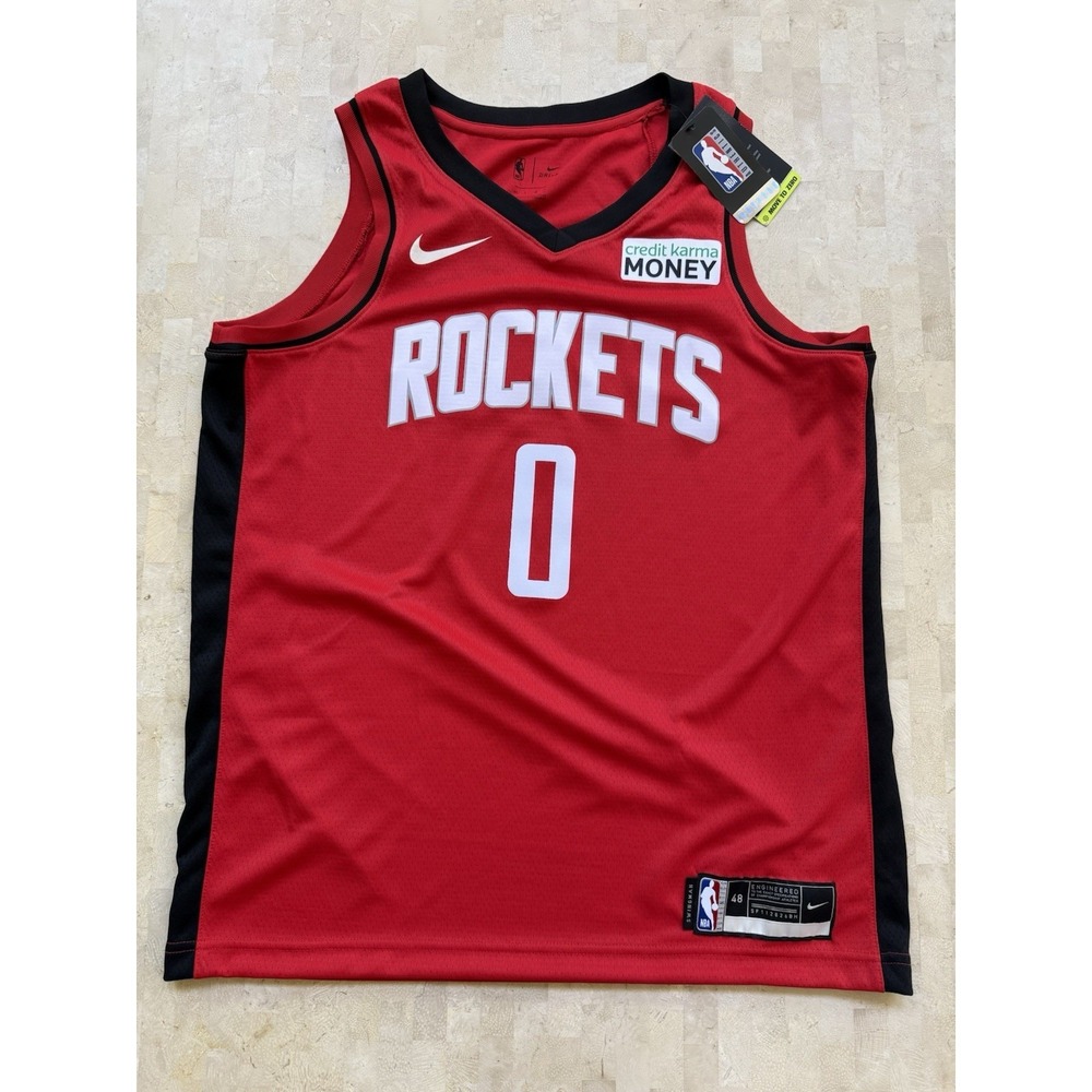 Jalen Green Houston Rockets #0 Nike Swingman Red Icon‎ Jersey Mens Sz L NWT $120